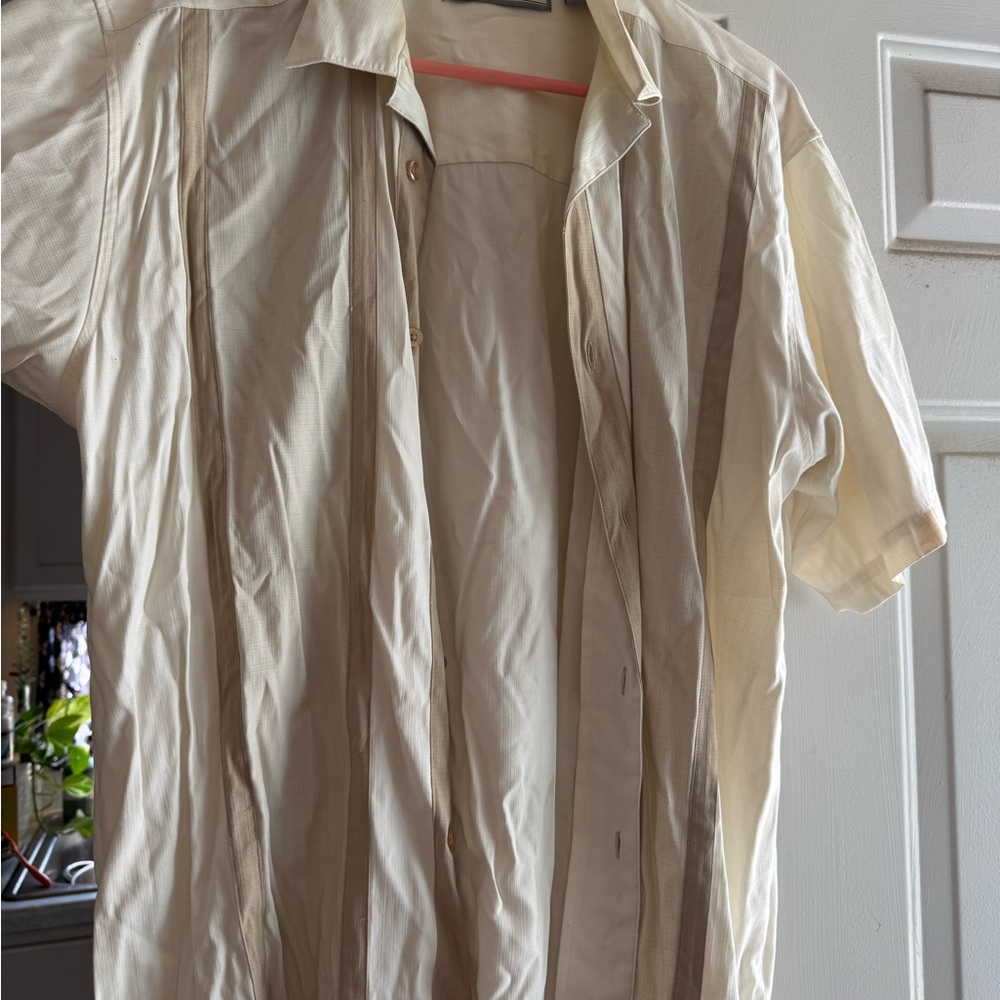 Monte Carlo Cream Button-Up Shirt